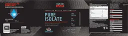 Label for Pure Isolate Cookies & Cream