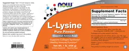 Label for L-Lysine