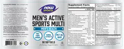 Label for Men's Active Sports Multi