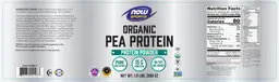 Label for Organic Pea Protein
