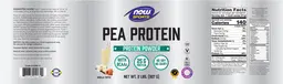Label for Pea Protein Vanilla Toffee