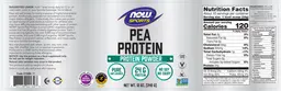 Label for Pea Protein Pure Unflavored
