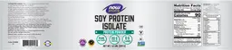 Label for Soy Protein Isolate Pure Unflavored