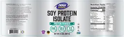 Label for Soy Protein Isolate Pure Unflavored