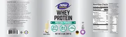 Label for Whey Protein Creamy Vanilla