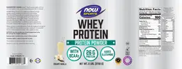 Label for Whey Protein Creamy Vanilla