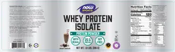 Label for Whey Protein Isolate Creamy Chocolate
