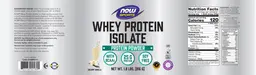 Label for Whey Protein Isolate Creamy Vanilla
