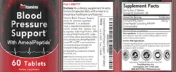Label for Blood Pressure Support with AmealPeptide