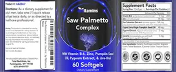 Label for Saw Palmetto Complex