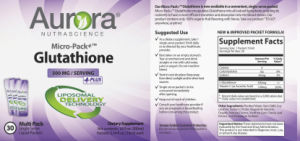 Micro-Pack+ Glutathione 500 mg