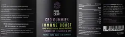 Label for CBD Immune Boost Gummies 750 mg