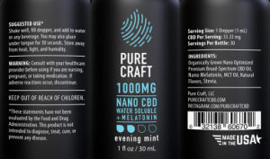 Nano CBD Water Soluble Tincture 1000 mg 