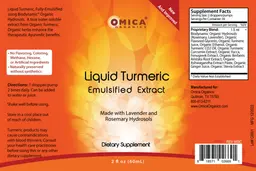 Label for Liquid Turmeric Emulsified Extract