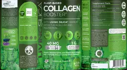 Label for Plant-Based Collagen Booster Vanilla Flavor