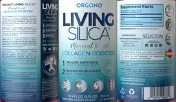 Label for Living Silica Mineral Based Collagen Booster