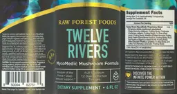 Label for Twelve Rivers Tincture