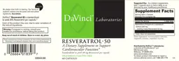 Label for Resveratrol-50