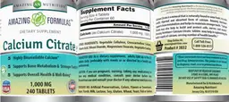 Calcium Citrate 1,000 mg