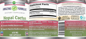 Nopal Cactus 650 mg