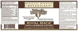 Label for Royal Maca Bone & Hormone Support