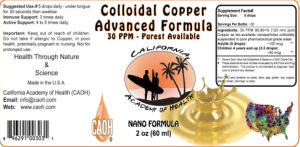 Colloidal Copper Advanced Formula 30 PPM