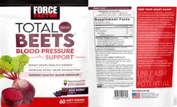Label for Total Beets Blood Pressure Support Acai Berry Flavor