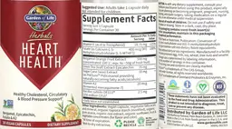 Label for Herbals Heart Health