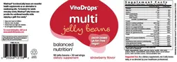 Label for Multi Jelly Beans Strawberry Flavor