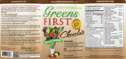 Label for Greens First Chocolate