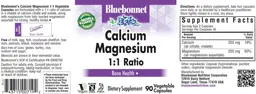 Label for Calcium Magnesium 1:1 Ratio