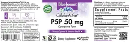 Label for CellularActive P5P 50 mg