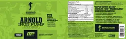 Label for Arnold Iron Pump Raspberry Lemonade
