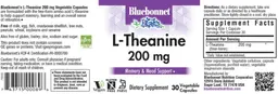 Label for L-Theanine 200 mg