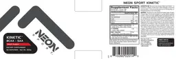 Label for Kinectic BCAA - SAA Fruit Punch
