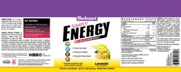 Label for Simply Energy Lemon Flavor