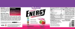 Label for Simply Energy Strawberry Kiwi Flavor