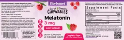 Label for Melatonin 3 mg Raspberry Flavor