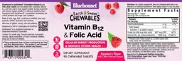 Label for Vitamin B12 & Folic Acid Raspberry Flavor
