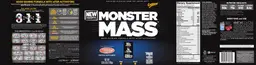 Label for Monster Mass Strawberries 'N Creme