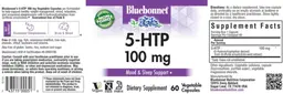 Label for 5-HTP 100 mg