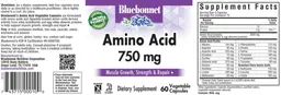 Label for Amino Acid 750 mg