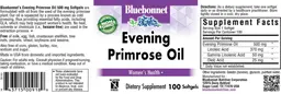 Label for Evening Primrose Oil 500 mg