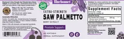 Label for Extra-Strength Saw Palmetto Berry Extract