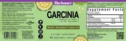 Label for Garcinia Cambogia Fruit Rind Extract