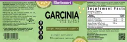 Label for Garcinia Cambogia Fruit Rind Extract