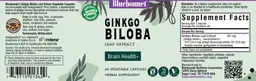 Label for Ginkgo Biloba Leaf Extract
