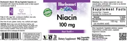 Label for Niacin 100 mg