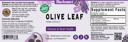 Label for Olive Leaf Herb Extract