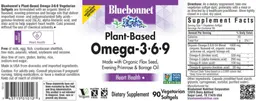 Label for Plant-Based Omega-3-6-9